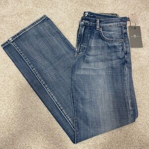 7 FOR ALL MANKIND AUSTIN BOYS RELAXED STRAIGHT LEG BLUE JEANS PANTS NWT